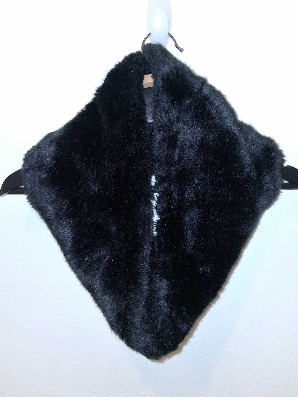 Black Faux Fur Scarf Wrap